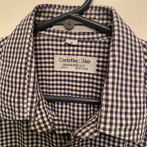 Christian Dior Short Sleeve Button Up Shirt